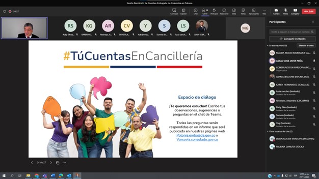 Así rendimos cuentas desde la embajada y sección consular de Colombia en Polonia