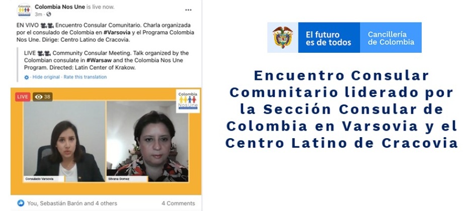 Encuentro Consular Comunitario liderado por la Sección Consular de Colombia en Varsovia 