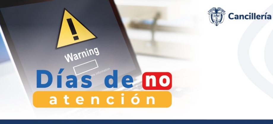 Embajada de Colombia en Varsovia y su sección consular estarán cerradas este jueves 30 de mayo de 2024