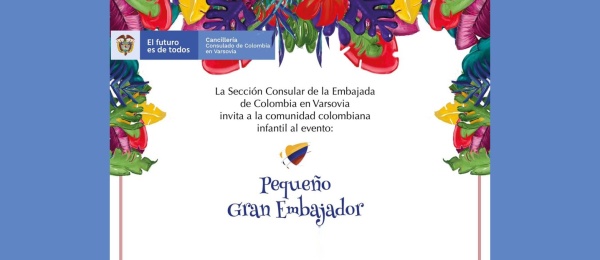 El Consulado de Colombia invita al evento infantil Pequeño Gran Embajador, el 4 de septiembre de 2021